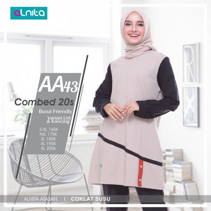 ALNITA AA 43 atasan alnita aa 43 kaos alnita ORI aa43