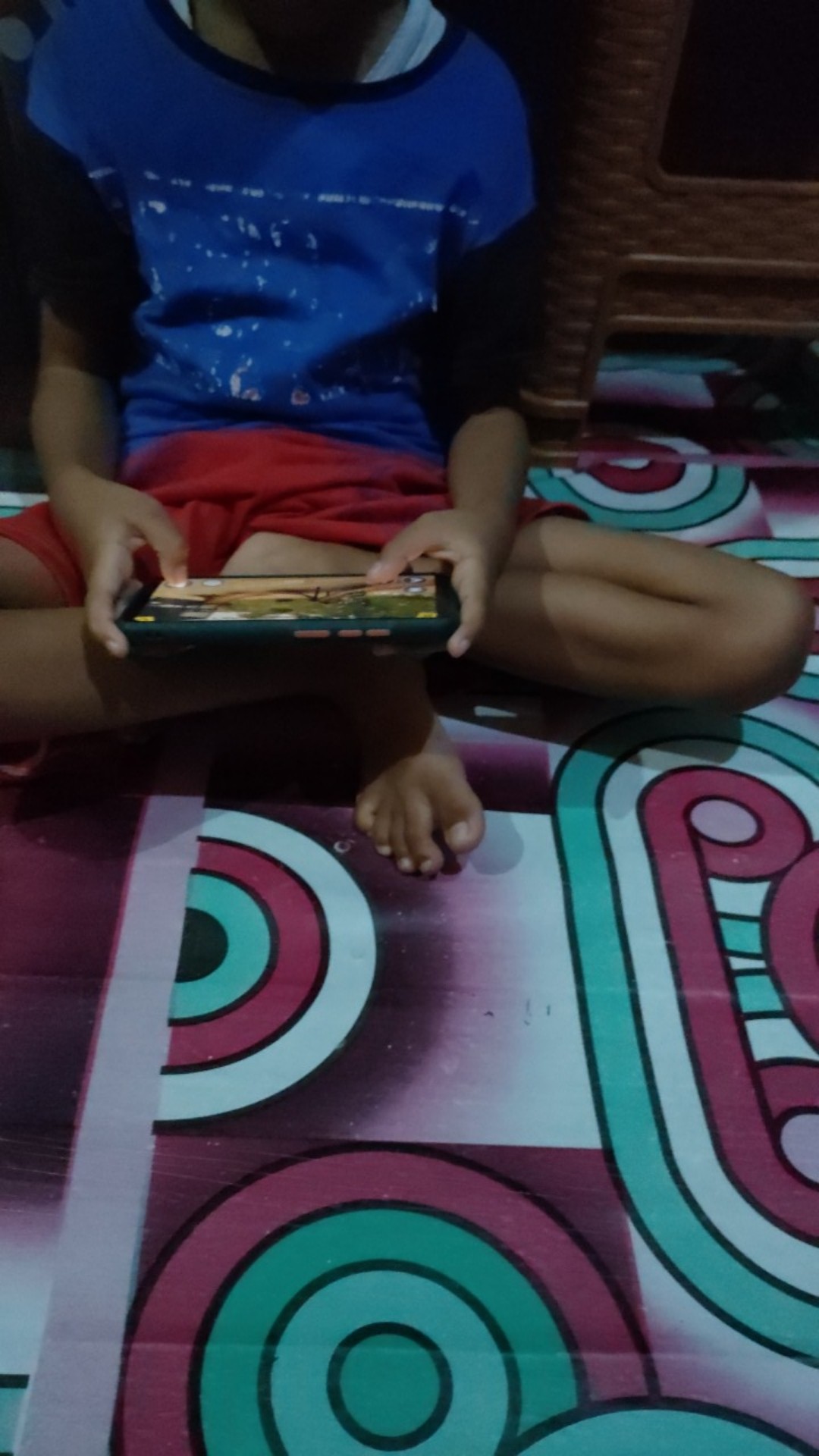 Batik Tunik Shibori Jumputan Terbaru Size S-3l / Hrb026 Yelbor Navbor / Biru Putih