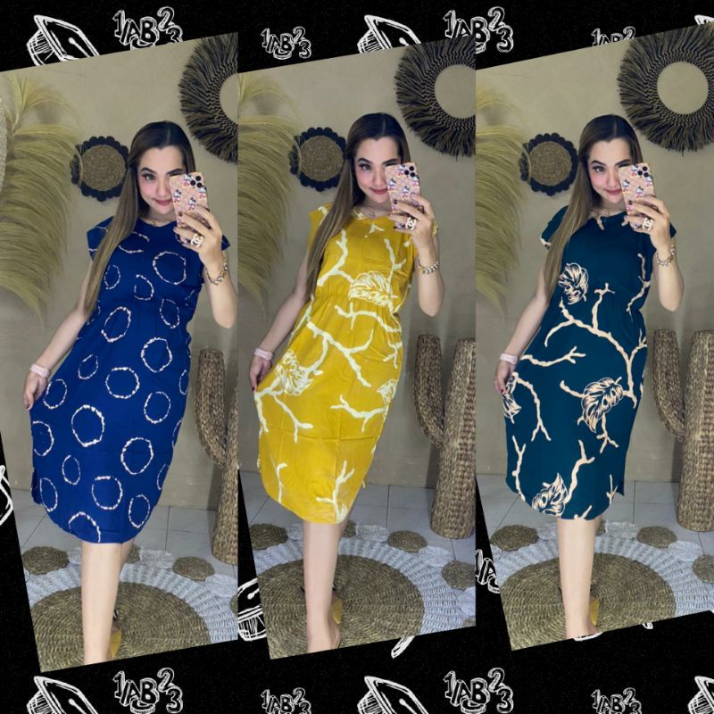 Daster Manohara Kekinian Rayon Busui Lengan Pendek
