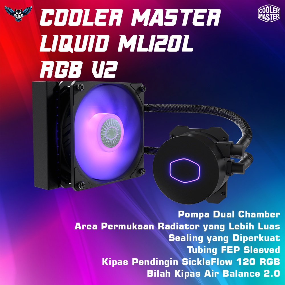 COOLER MASTER LIQUID ML120L RGB V2 | AIO Watercooling 120mm