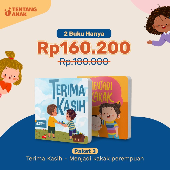 

TURUN HARGA Bundle Paket 3 - Terima Kasih & Menjadi Kakak Perempuan BR062