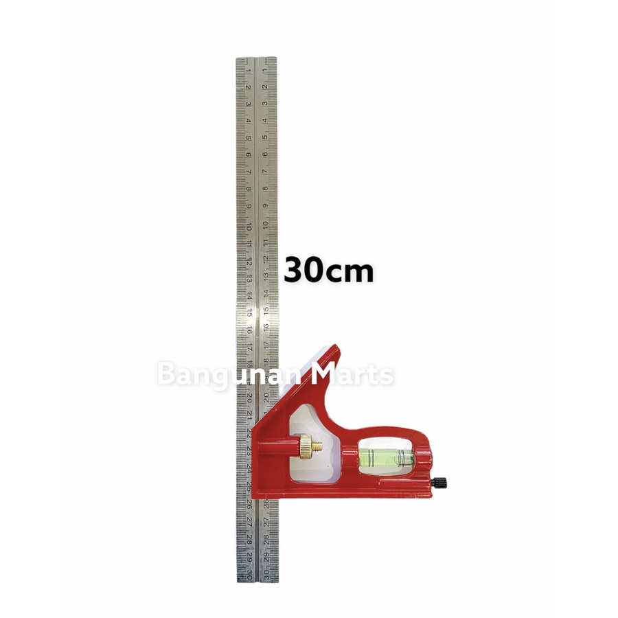 

Siku Tukang Waterpass 12INCH | Pasekon waterpas 12" | Penggaris Ukur | Bangunan Marts