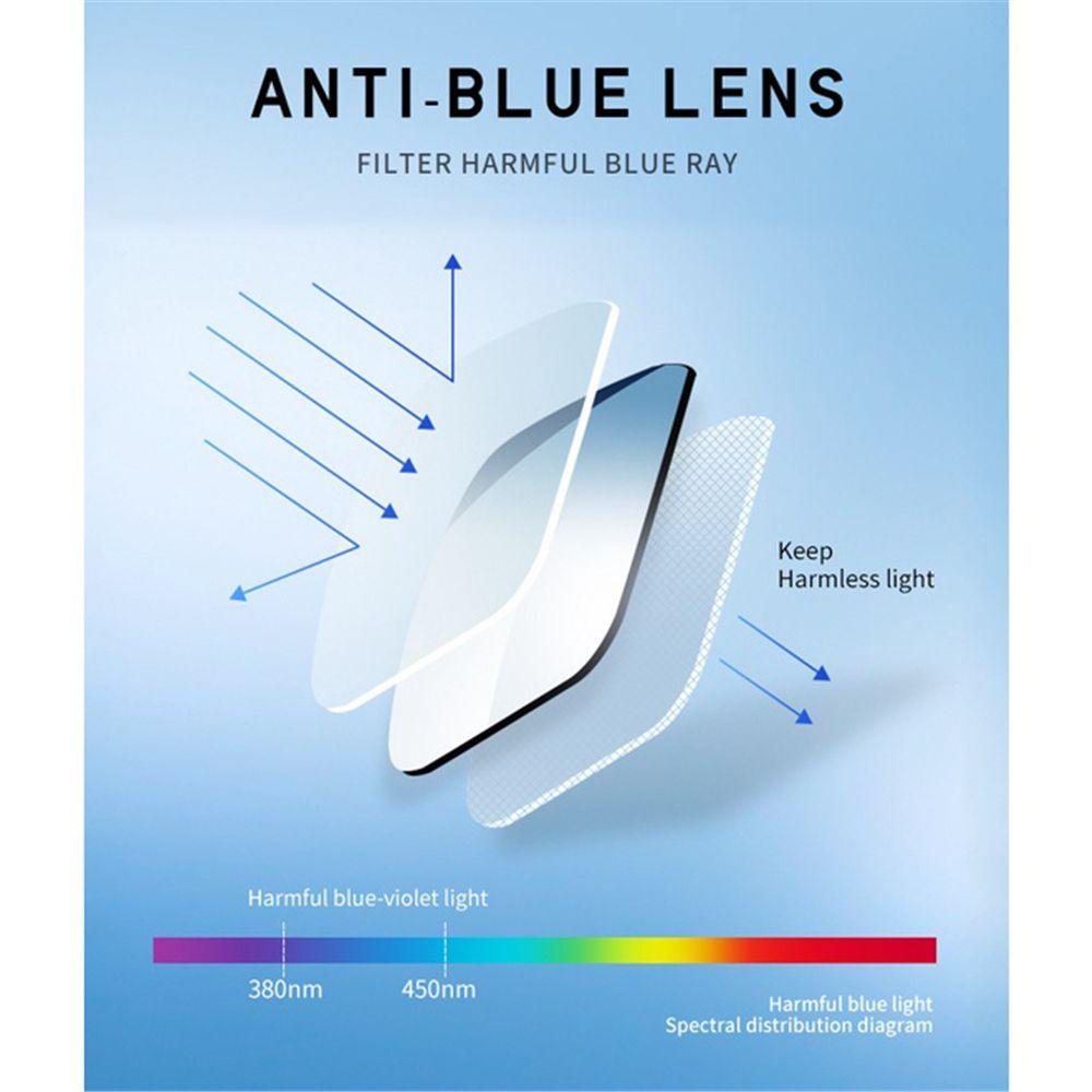 Kacamata Photochromic Anti Blue Light Gaya Retro Untuk Pria Dan Wanita