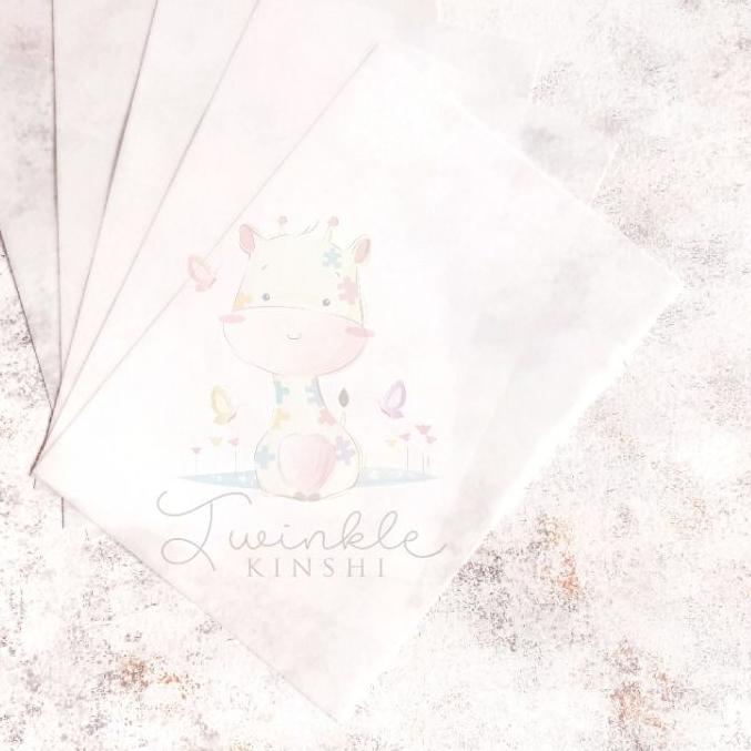 

POTONG HARGA Wafer paper edible ketebalan 0.3 /5pcs murah banget terbuat dari rice flour !!