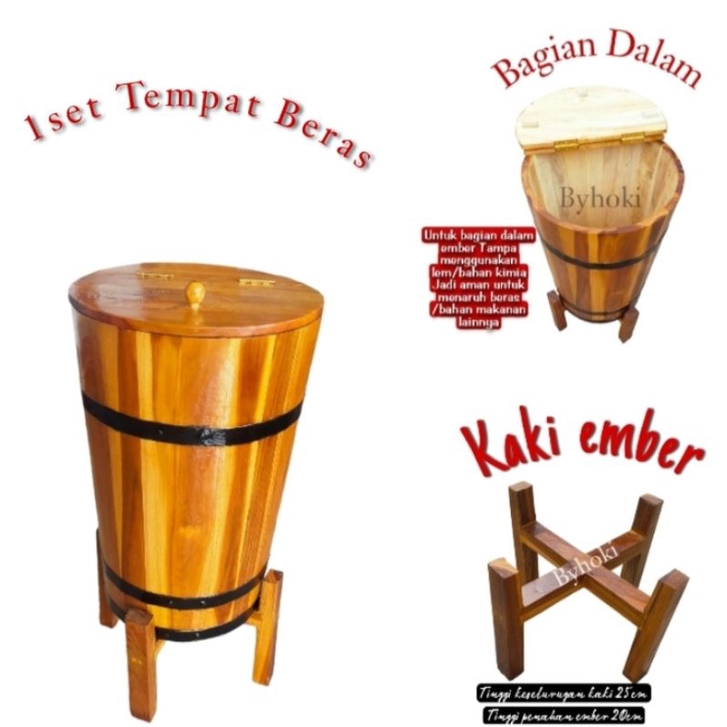 Ember Beras T60x40/wadah penyimpanan beras/tempat penyimpanan beras