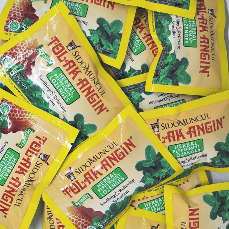 Permen Tolak Angin SidoMuncul sachet / herbal peppermint candy Sido Muncul