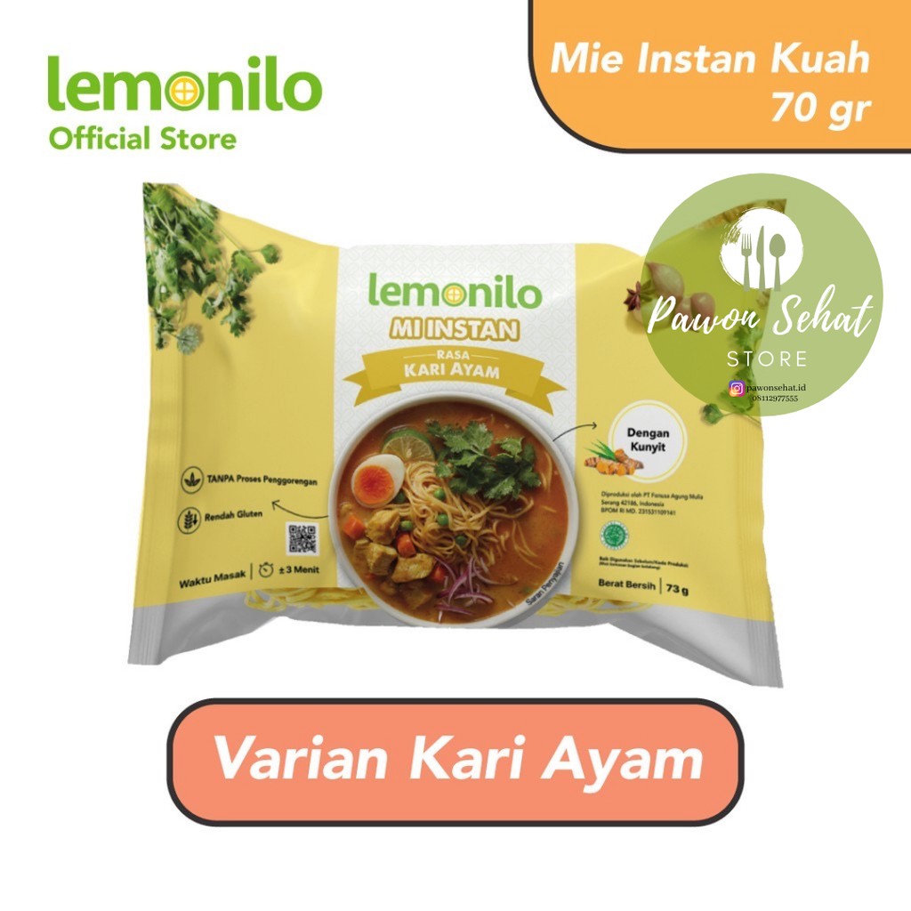 

Lemonilo Mie Instan Kuah Rasa Kari Ayam