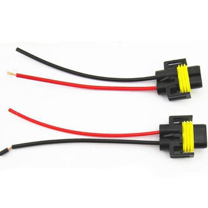 Cre 2pcs Adapter Socket Kabel Harness Female H11 H8 Untuk Lampu Depankabut Mobil