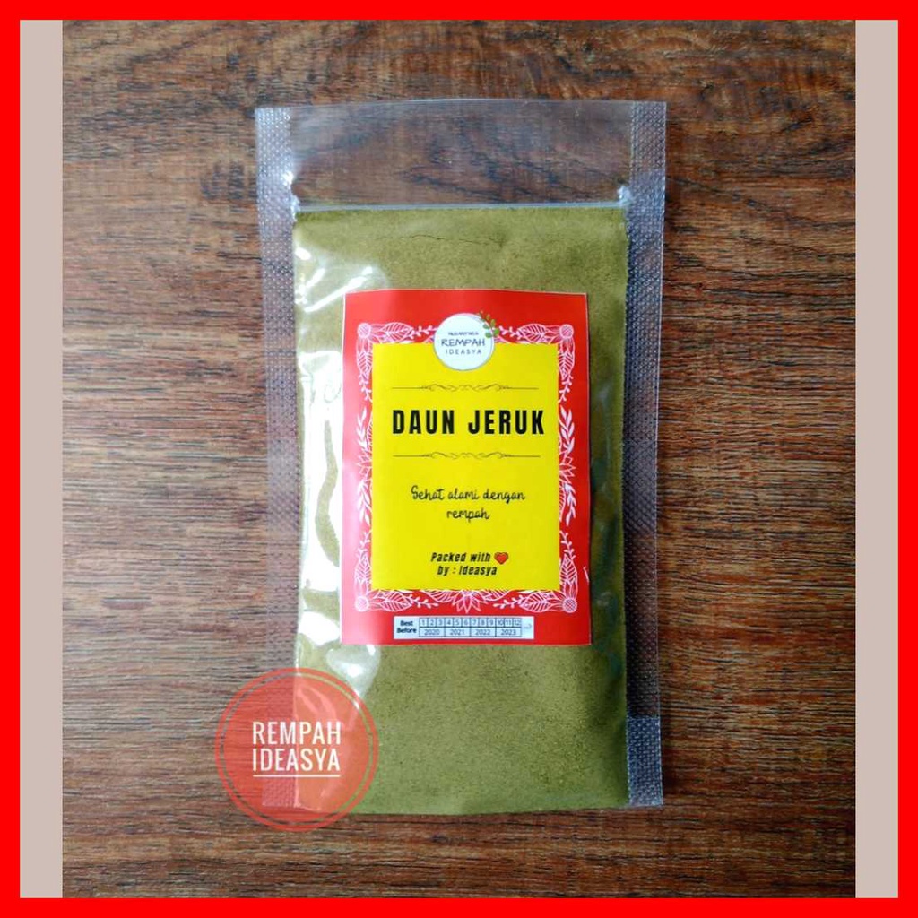 

100 gr Daun jeruk Bubuk / Kaffir Lime Powder Ekspor Quality - Asli Premium