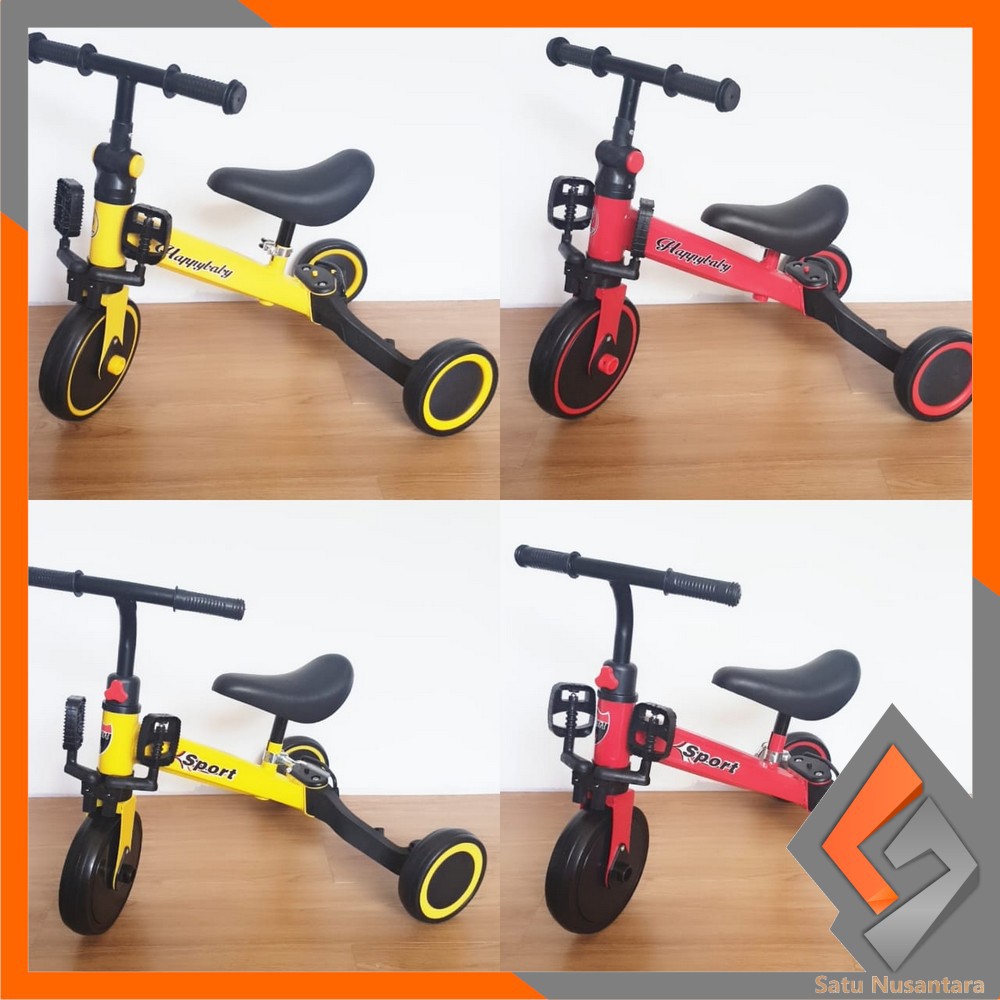 SN-M97 Mainan Sepeda Anak 3 Roda 2in1 Sepeda Keseimbangan Anak Balance Bike Ride On Anak Push Bike-3