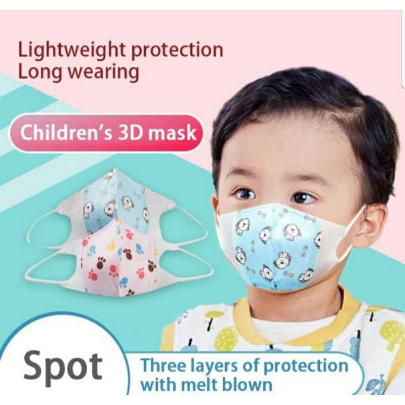 Masker anak 50pcs duckbill 3ply face mask baby kids mask protective mask KN95 kf94