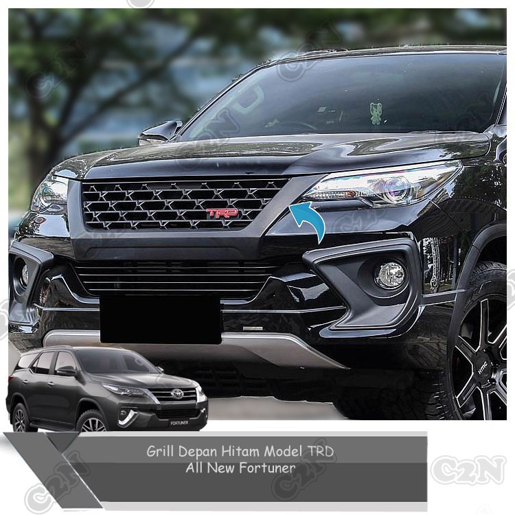 Jual Grill Depan Hitam Model Trd Mobil All New Fortuner Shopee Indonesia