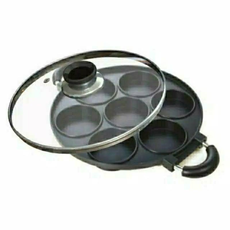 Cetakan Kue 7 Lubang datar Bulat Dus HC Mutu Kualitas 100% produk Happy Call COD Awet Murah Terbaik