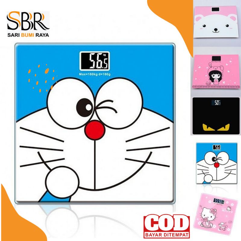 Timbangan Digital/Timbangan Badan Digital/ Timbangan Badan Motif Karakter