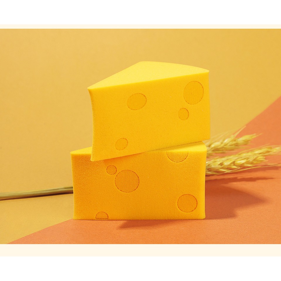 SPONS BEDAK SPONGE PUFF FOUNDATION O TWO O ORIGINAL LA100Y1 CHEESE  BEAUTY BLENDER ALAT MAKEUP TOOLS MURAH LEMBUT PROFESIONAL