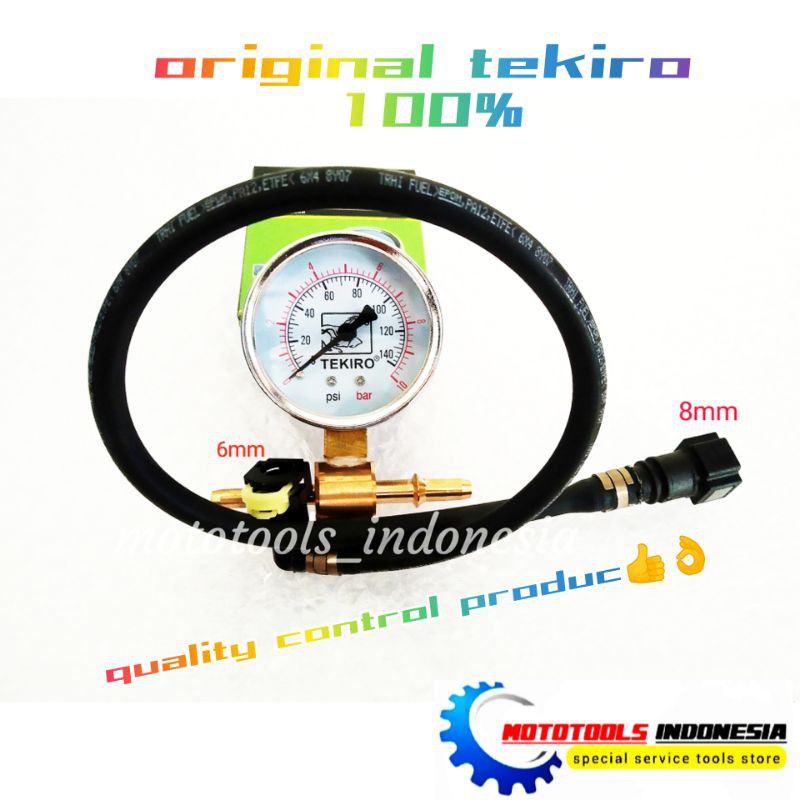 FUEL PUM PRESSURE GAUGE TEKIRO | ALAT CEK UKUR TEKAKAN BAHAN BAKAR | PRESSURE GAUGE TEKIRO