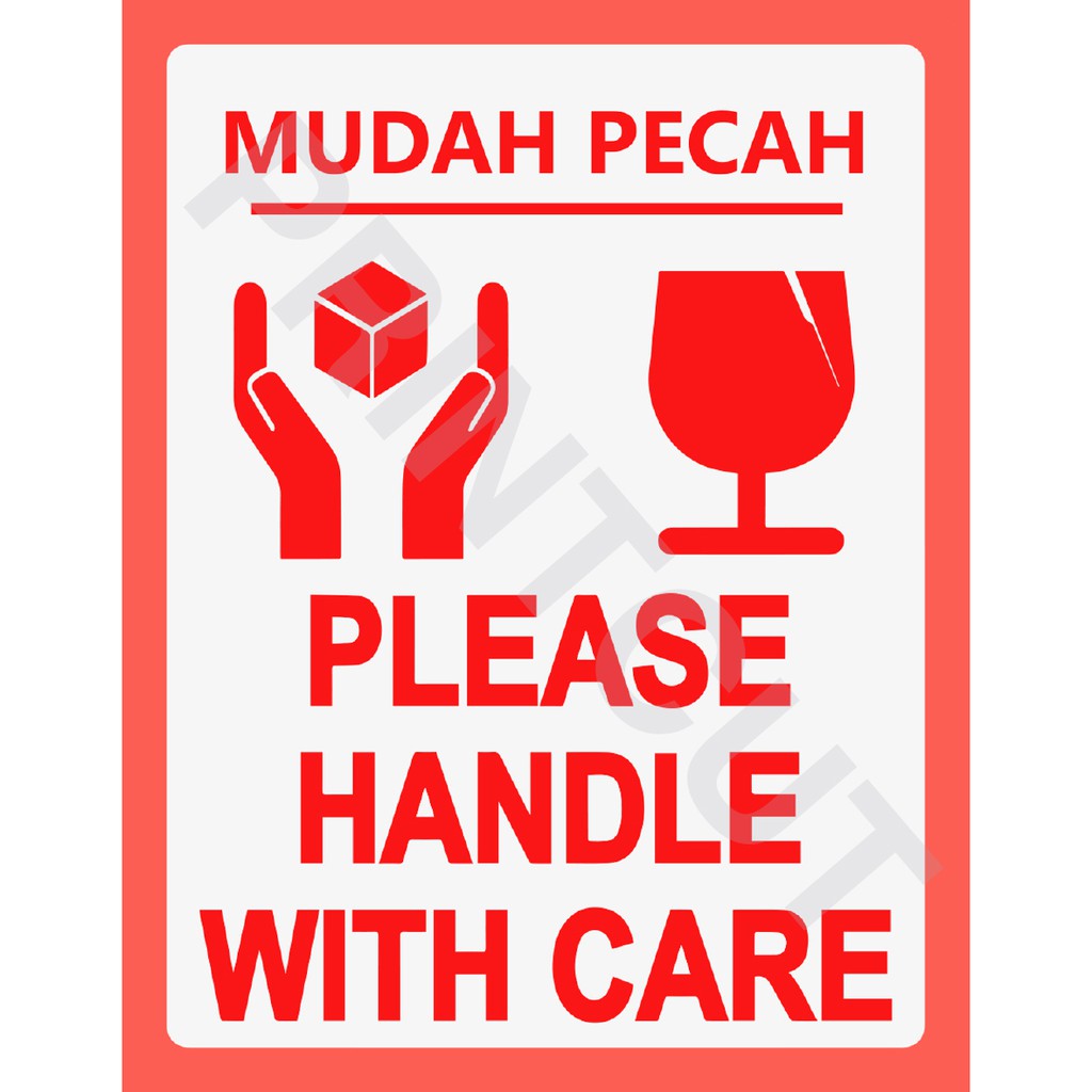 

Sticker FRAGILE ukuran 7,8x10 cm untuk packaging murah (18Pcs)