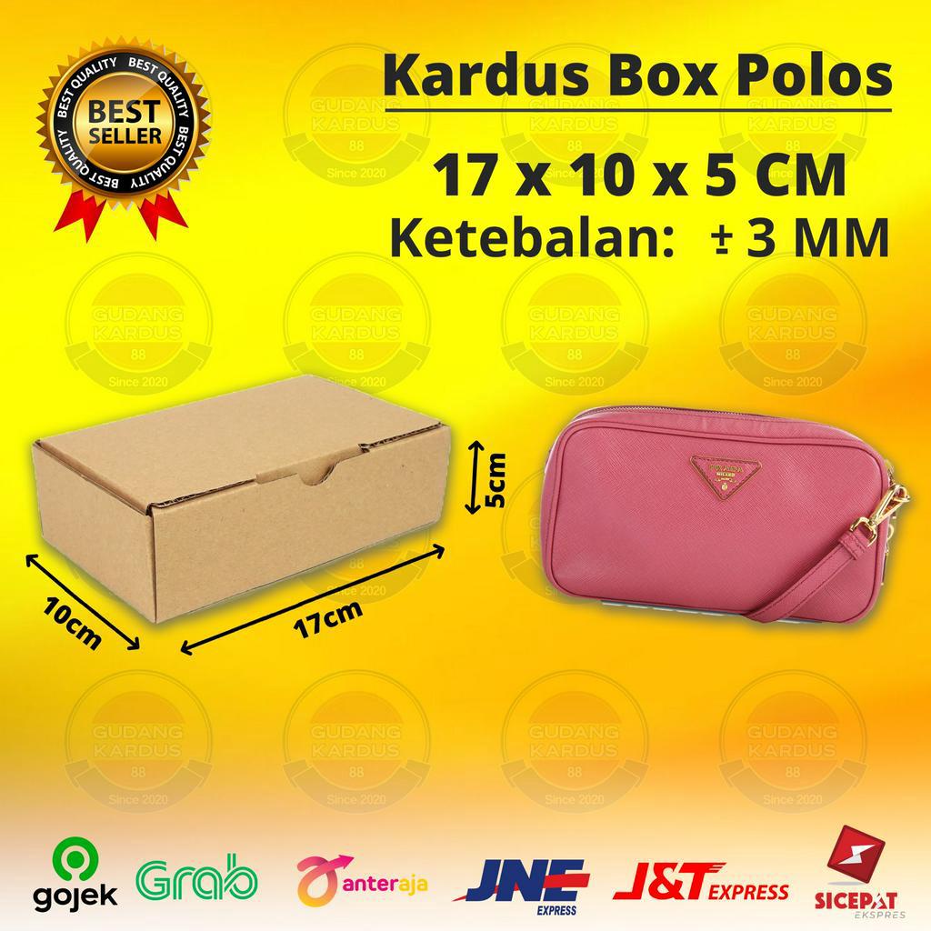 

Kardus Box Die Cut 17x10x5 CM Dus Packing Hampers Polos