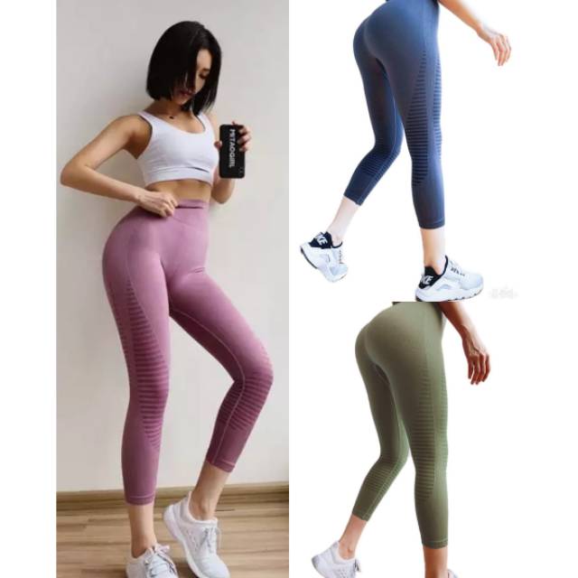 Celana senam seamless high waist /legging senam Tmk 23