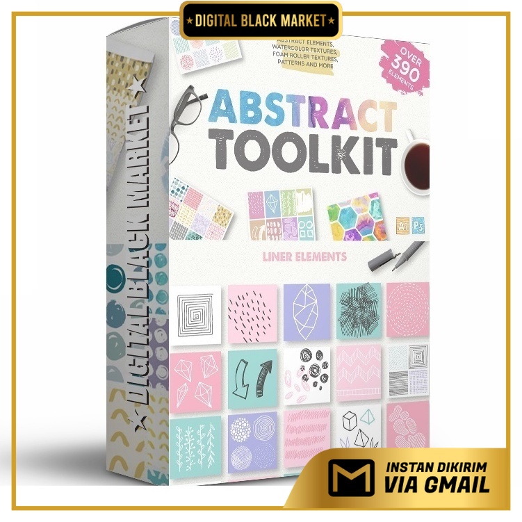 Abstract Toolkit - Over 390 Elements - JPEG Ultra HD