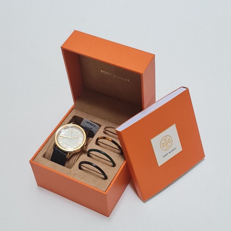 Jual JAM TANGAN BRANDED WANITA TORY BURCH TBW2018 Gigi Leather Gift Set
