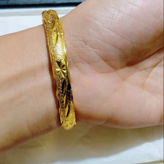 Gelang Xuping Dewasa Motip Pasir Gold