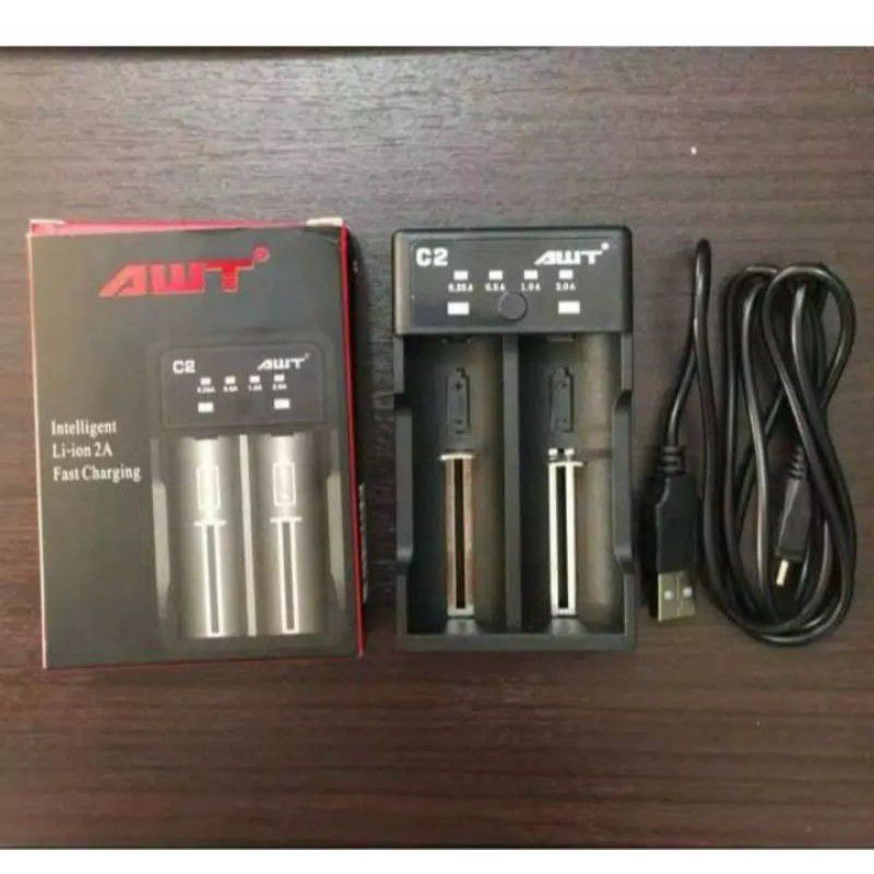 #Original Charger AWT 2 slot Usb - Charger baterai 2 slot