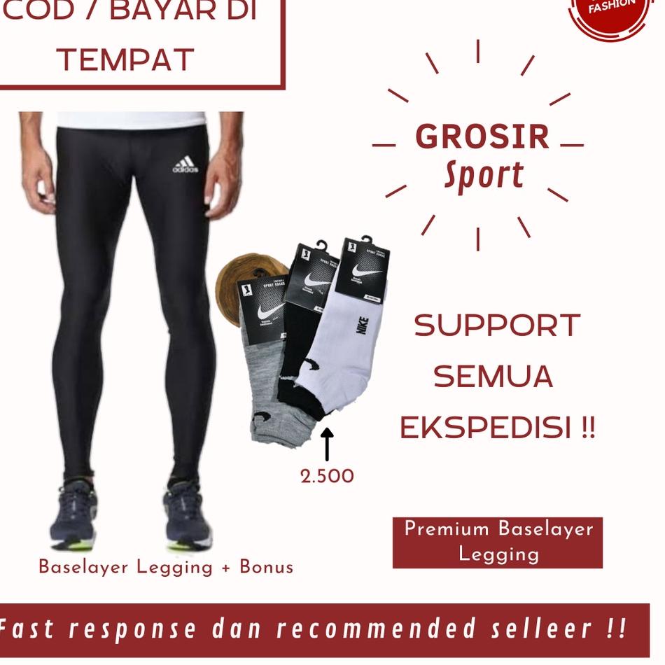 Kualitas.terbaik || PYK Legging Sport Pria Wanita Legging Adidas Legging Sport Lejing Dewasa Paket B