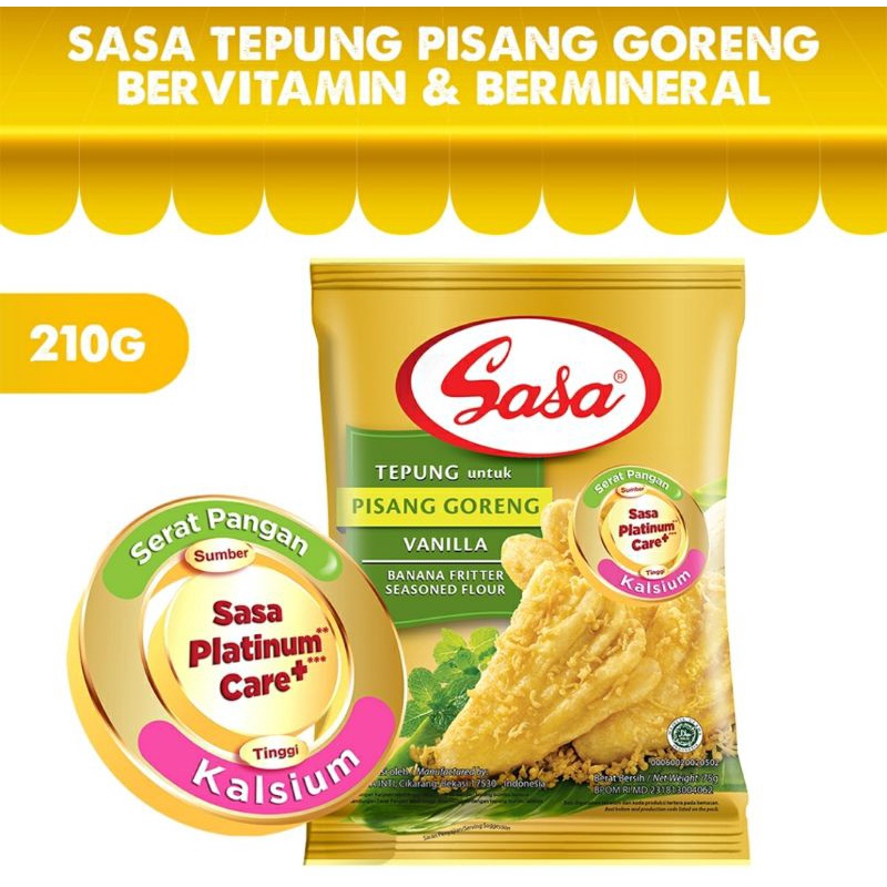 sasa tepung pisang goreng 210gram tepung pisang goreng sasa 210gr