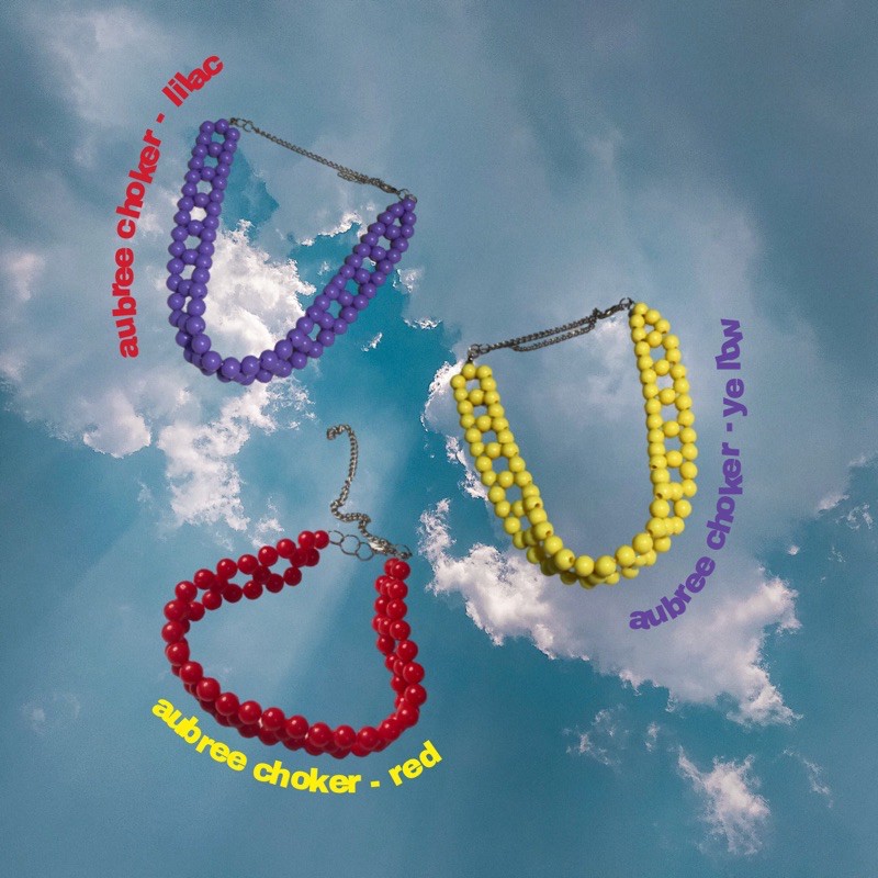 Aubree Necklace | Necklace Mote Choker Crystal