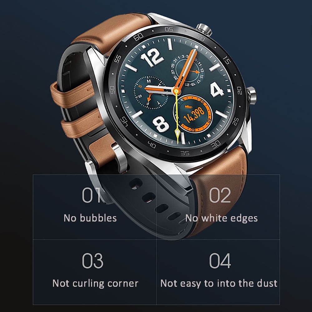 Pelindung Layar Tempered Glass 9h 2.5d Anti Gores Untuk Smartwatch Fossil Q Explorist Gen 3