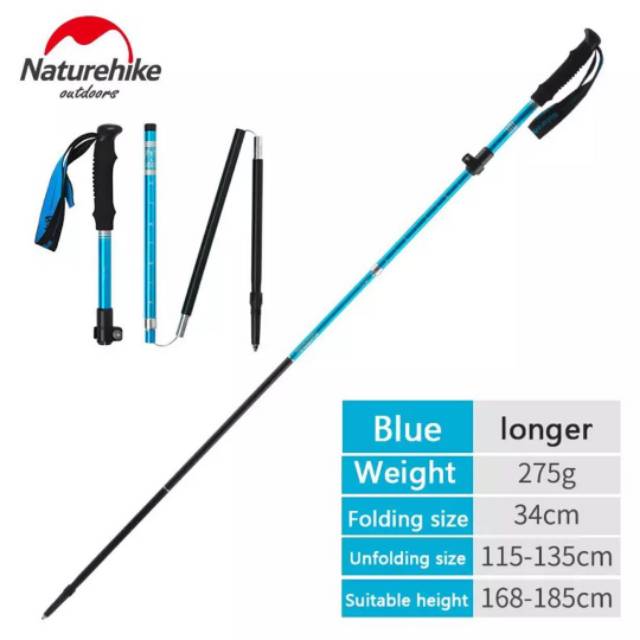 TREKKING POLE ST09 5 NODES NATUREHIKE NH17D009-Z // TREKING