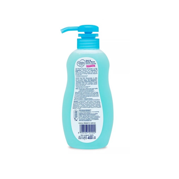 Cussons Baby Hair &amp; Body Wash Sabun Cair Mandi Mild &amp; Gentle Kemasan Botol dan Refill