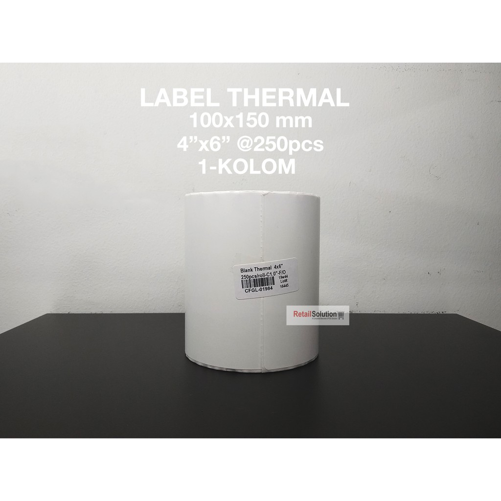 Label Thermal Resi Alamat Size A6 100x150 mm / 100x150mm / 100 x 150