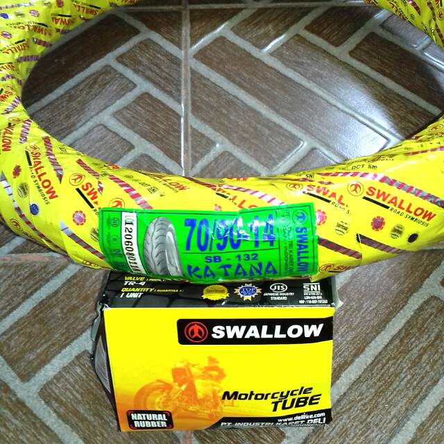 swallow 70/90.14 + ban dalam for matic yamaha. honda dl