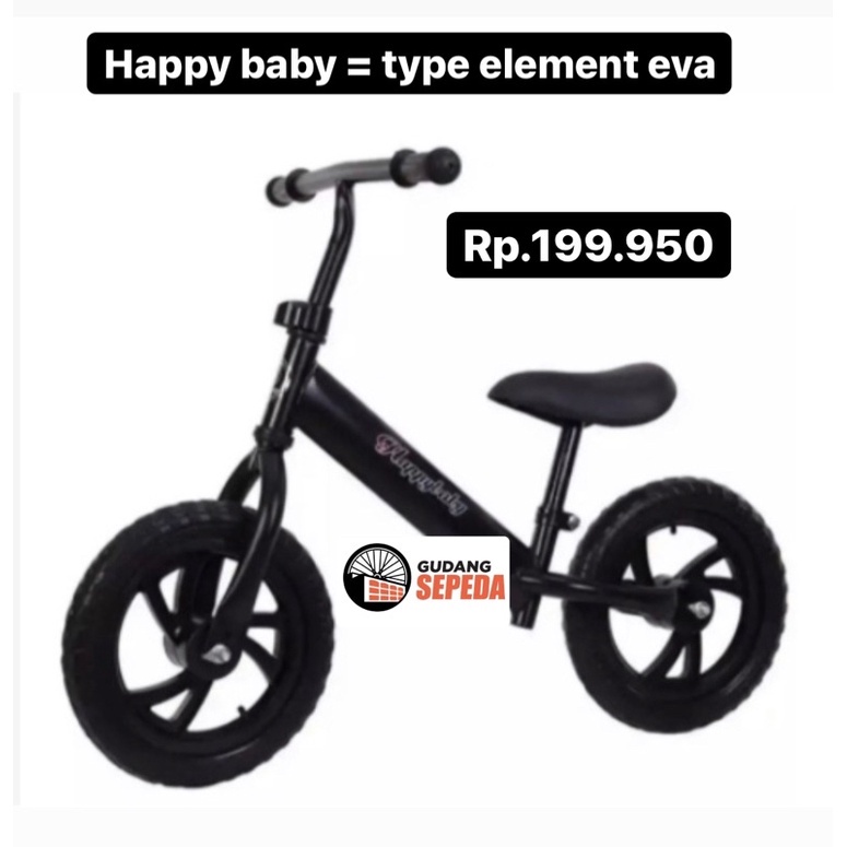 Khusus Exspedisi Sepeda Anak Pushbike Push Bike Balance Keseimbangan Evergreen Tanpa Pedal-8