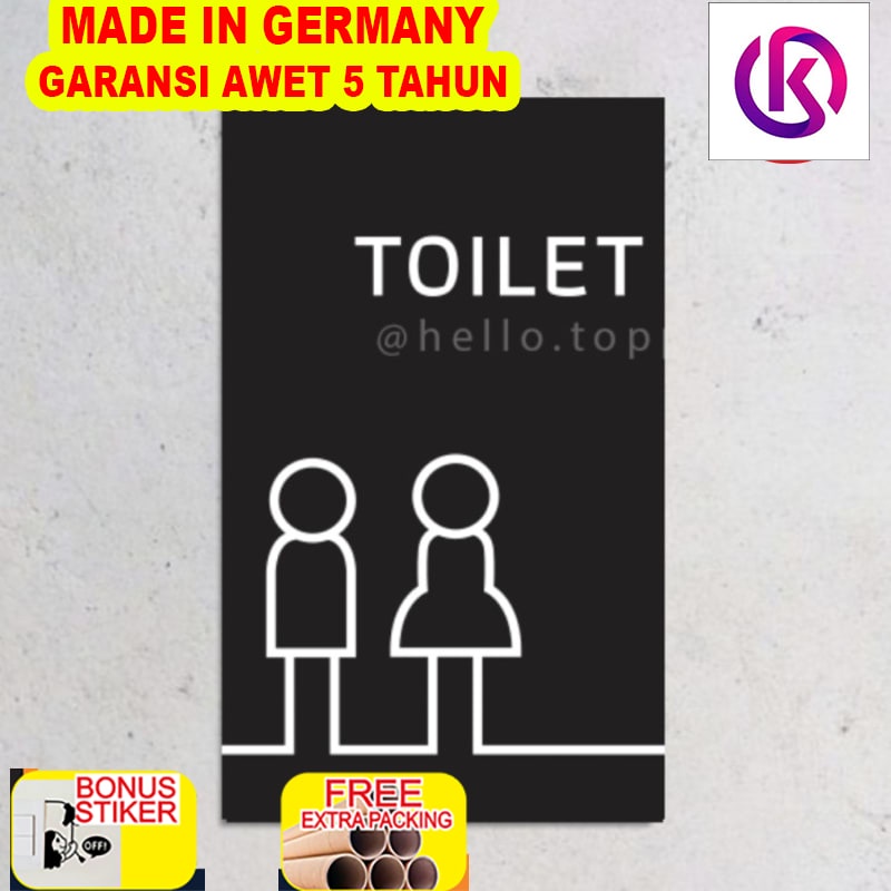 Jual Murah Toilet Sign Acrylic Modern Akrilik Label Sign Toilet Sign Penanda Shopee Indonesia 3999