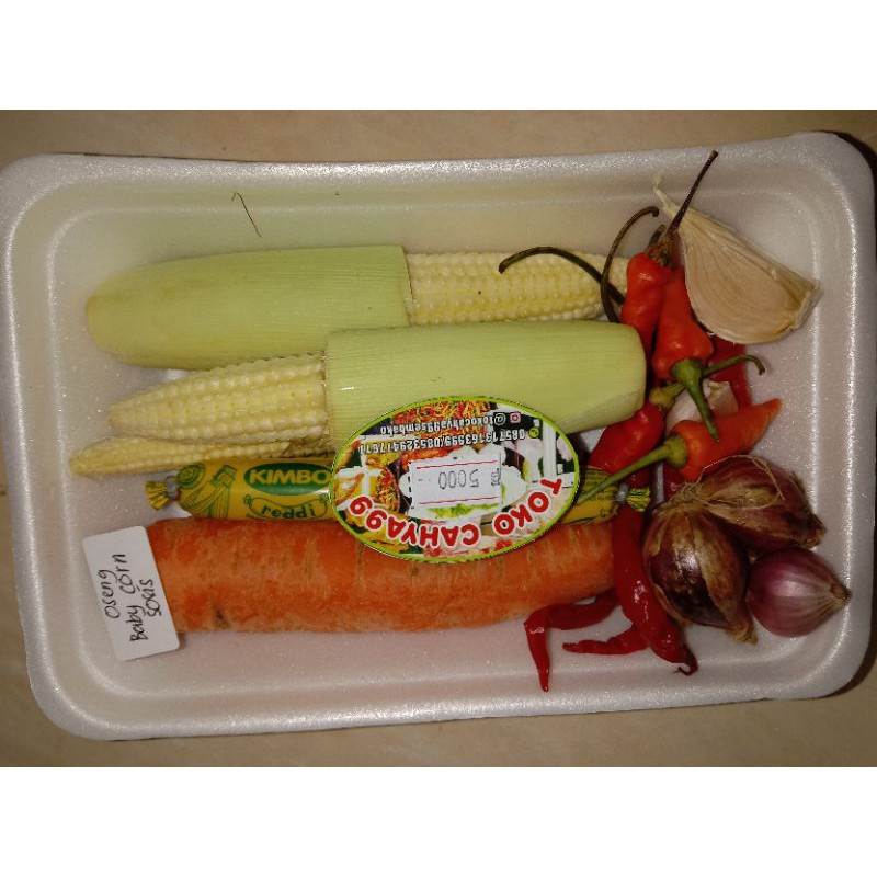

paket oseng baby corn sosis super hemat