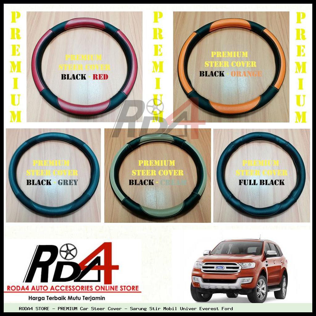 PREMIUM Car Steer Cover - Sarung Stir Mobil Univer Everest Ford