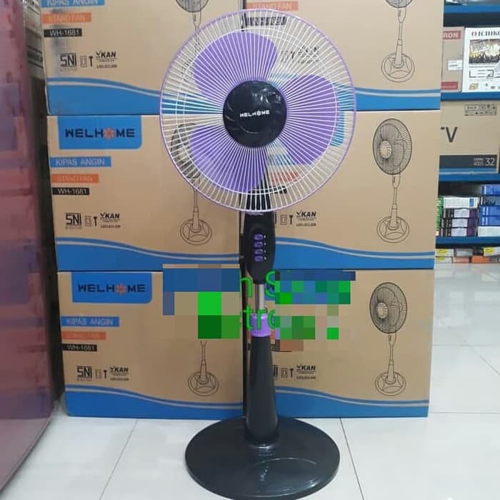 KIPAS ANGIN BERDIRI WELLHOME 16 INC STAND FAN WELHOME WARNA MENARIK STANDFAN 16&quot; TERMURAH TERBARU