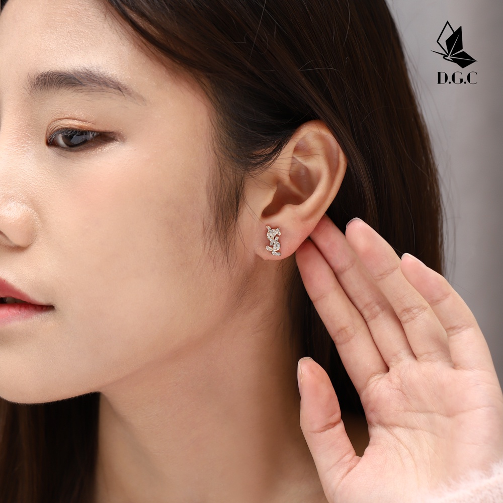 ✨♥️✅COD Anting Wanita Titanium Anti Karat Mewah Berlian Aksesoris Fashion Earrings Set D257