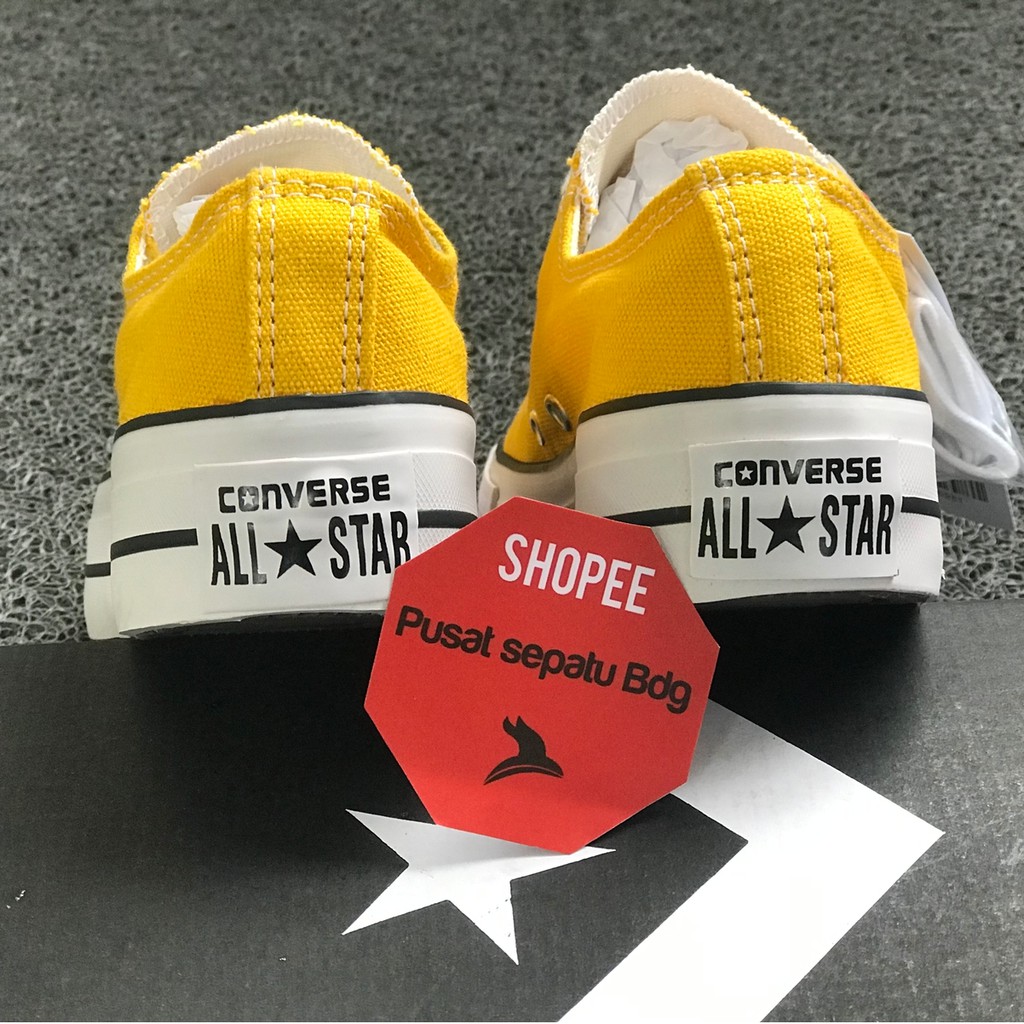 Sepatu Converse Platform Hak Tinggi Low Yellow Sun Flower