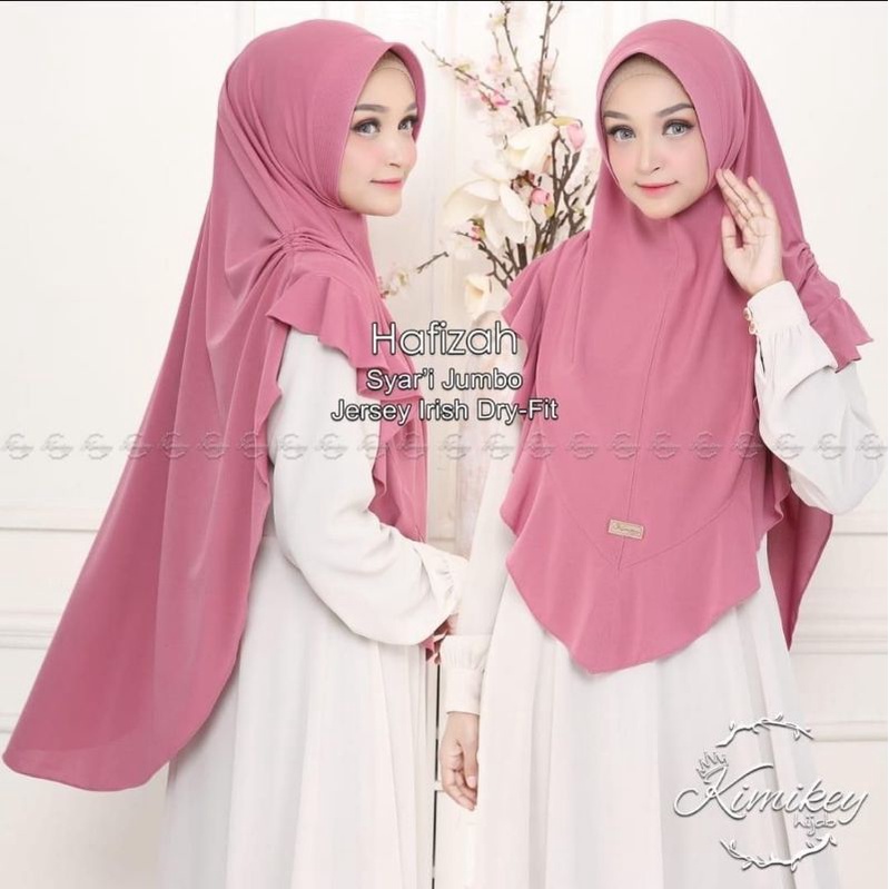 Jilbab INSTAN JUMBO HAFIZAH BY KIMIKEY-1
