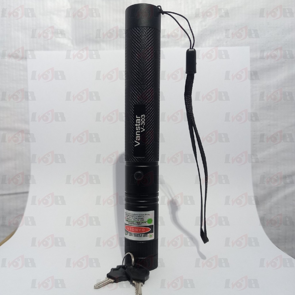 Green Laser Pointer 303 Senter Set Lazer Lampu Hijau