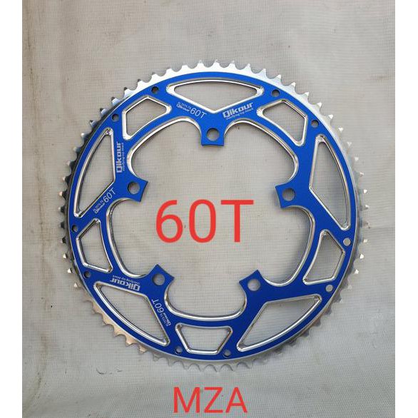 Chainring 60T BCD 130mm - Chain Ring Sepeda Lipat Roadbike Warna Biru