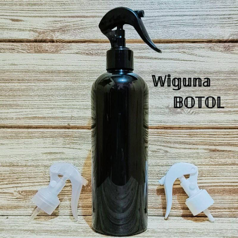 Botol Spray Triger 500ml Hitam Model Tinggi / Botol PET 500ml Tinggi Tutup Spray Triger