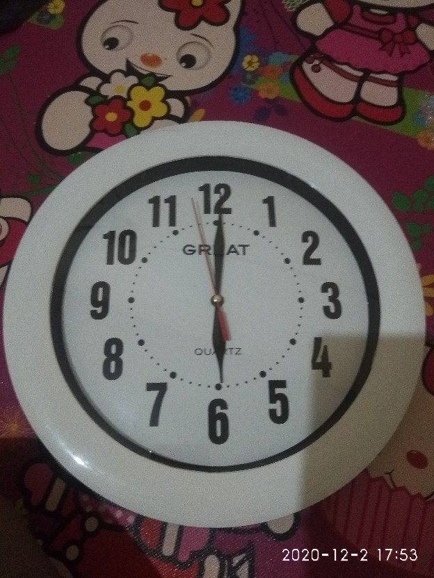 Jam Dinding Great 898 / 999 Detak Diameter 30 Cm Best Seller
