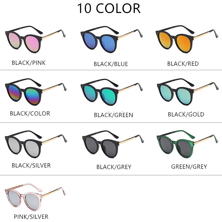 （YUZHU）COD Ulzzang Style Korea Fashion Putaran Sunglasses Wanita Populer Brand Designer Kedatangan Baru