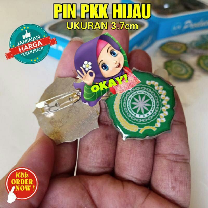 PIN PKK Murah Warna Hijau dan Biru