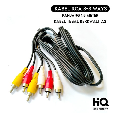 Kabel 3 RCA AV To 3 RCA AV Audio Video